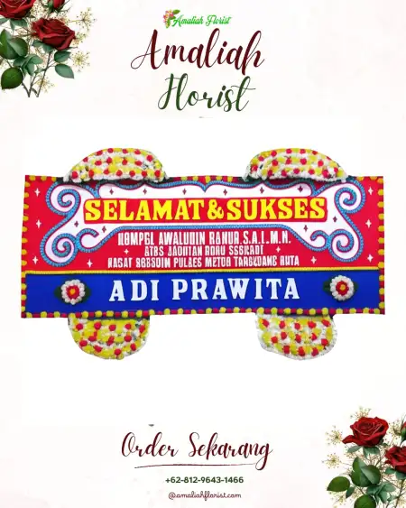 Papan Bunga Ucapan Selamat Soko